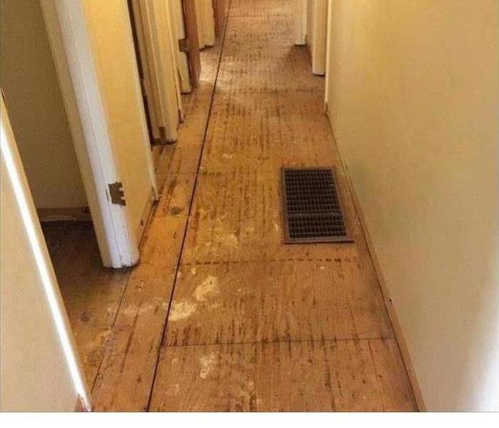 Flooded flooring in Tulare home